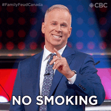 No Smoking Gerry Dee GIF - No Smoking Gerry Dee Family Feud Canada GIFs