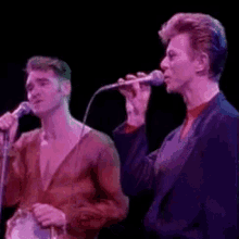 Morrissey David Bowie GIF - Morrissey David Bowie Sing GIFs