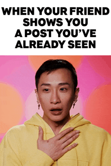 When Your Friend Shows You A Post You'Ve Already Seen Nymphia Wind GIF - When Your Friend Shows You A Post You'Ve Already Seen Nymphia Wind Rupaul’s Drag Race GIFs