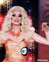 a picture of a drag queen with the words t4yce tumblr below her
