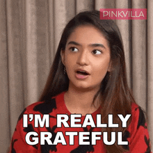 I'M Really Grateful Anushka Sen GIF - I'M Really Grateful Anushka Sen Pinkvilla GIFs