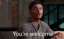 Jensen Youre Welcome GIF - Jensen Youre Welcome Your Welcome GIFs