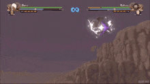 a video game with a character named kakuzu fighting a character named darui