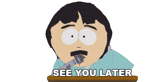 See You Later Randy Marsh Sticker - See You Later Randy Marsh South Park Japanese Toilet Stickers