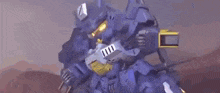 a person is holding a gun in a video game and the gun is shooting a fireball .