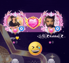 a screenshot of a video game with a smiley face and the name kukku
