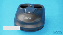 a foot massager with renpho smart health simplified in the background