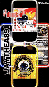 a cell phone with the name jaythea891 on the screen