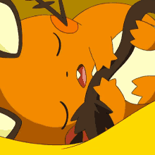 Dedenne ポケモン　ネズミ　可愛い　ポケモン　眠い　寝る　寝てる GIF - Dedenne Pokemon Tired GIFs