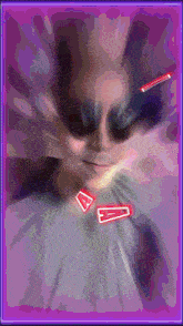 a purple background with the letter a in red