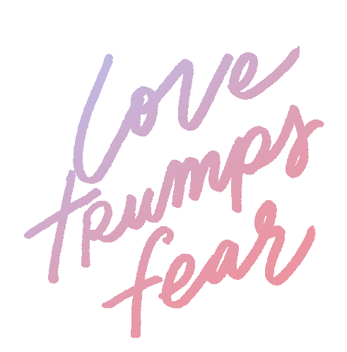Love Trumps Fear Fear Sticker - Love Trumps Fear Fear Love Stickers