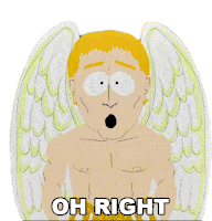Oh Right Right Im Sorry Archangel Uriel Sticker - Oh Right Right Im Sorry Archangel Uriel South Park Stickers