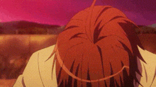 a close up of a person 's head with a smiley face on it .