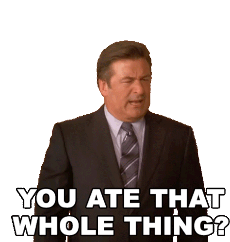 You Ate That Whole Thing Jack Donaghy Sticker - You Ate That Whole Thing Jack Donaghy Alec Baldwin Stickers