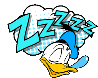 Disney Donald Duck Sticker - Disney Donald Duck Zzz Stickers