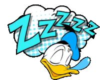 Disney Donald Duck Sticker - Disney Donald Duck Zzz Stickers