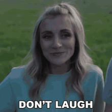 Dont Laugh Ashley Crosby GIF - Dont Laugh Ashley Crosby Claire And The Crosbys GIFs