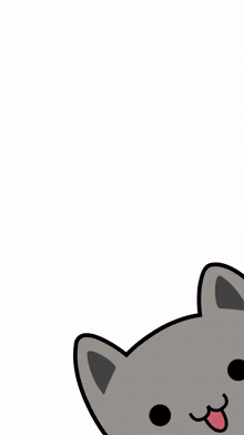 a cartoon cat with a heart on its forehead and the words i love you i do below it