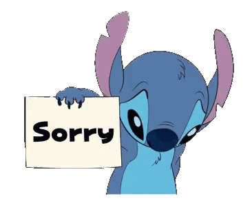 Sorry Stitch Sticker - Sorry Stitch Stickers
