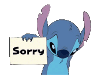 Sorry Stitch Sticker - Sorry Stitch Stickers