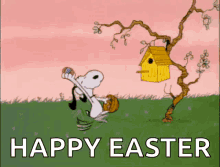Hppy Easter Snoopy GIF - Hppy Easter Snoopy Cute GIFs