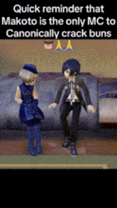 a quick reminder that makoto is only mc to canonically crack buns