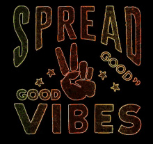 Spread Good Vibes GIF - Good Vibes Spread Good Vibes Peace Sign GIFs