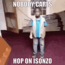 Black Kid Dancing Nobody Cares GIF - Black Kid Dancing Nobody Cares Hop On Isonzo GIFs