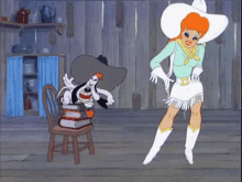Red Cowgirl GIF