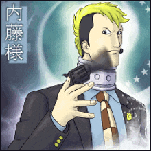 a man in a suit and tie is holding a gun in his right hand