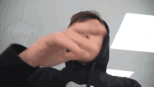 hoodies up fist bump hoodies playful vlogging