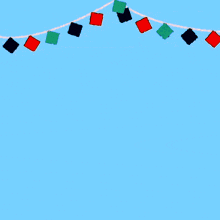 arabic writing on a blue background with squares