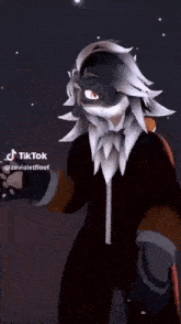 a tiktok video of a person with a beard and spiky hair says i 'm not asking
