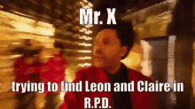 mr x resident evil2 leon kennedy claire redfield rpd