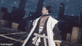 a picture of a man with the name zaraki kenpachi