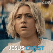 Jesus Christ Emma Meyer GIF - Jesus Christ Emma Meyer Gen V GIFs