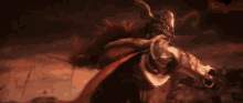 a giant monster is surrounded by a bunch of smaller monsters