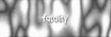 the word fatality is on a white background