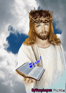 Jesus Con La Santa Escrituras Jesus GIF
