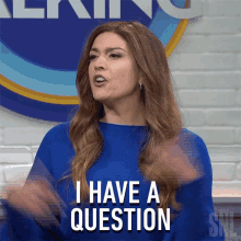 I Have A Question Cecily Strong GIF - I Have A Question Cecily Strong Saturday Night Live GIFs
