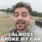 I Almost Broke My Car Ignace Aleya GIF - I Almost Broke My Car Ignace Aleya I Nearly Totaled My Car GIFs