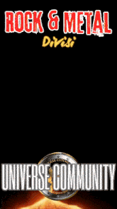 a poster that says rock & metal divisi and universe community