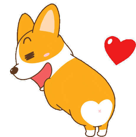 Puppy Love Sticker - Puppy Love Butt Stickers