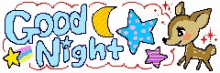 Good Night Deer GIF - Good Night Deer Star GIFs