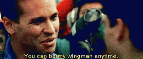 You Can Be My Wingman Anytime Maverick GIF - Topgun Wingman Tom Cruise GIFs
