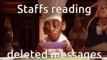 Staffs Reading Deleted Messages Staffs Looking At Deleted Messages GIF - Staffs Reading Deleted Messages Staffs Looking At Deleted Messages Staffs Seeing Deleted Messages GIFs