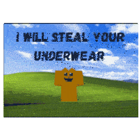 Beny I Will Steal Your Underwear Sticker - Beny I Will Steal Your Underwear Bliss Stickers