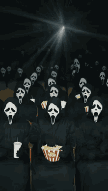 scream paramount pictures ghostface movie theater popcorn