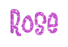 name rose sparkling glitters