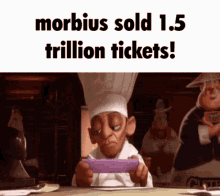 Morbius Morbius Chef Read GIF - Morbius Morbius Chef Read Morbius Sold GIFs